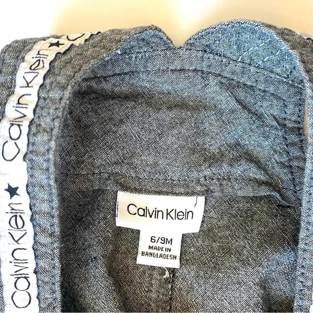 Calvin Klein Infant Baby Boy Shorts Overall Set